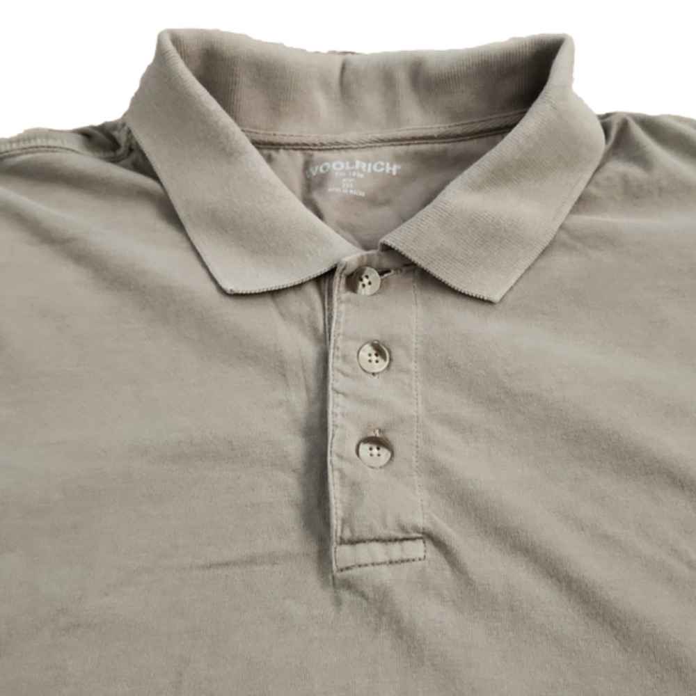 Woolrich Olive Green 2XL Casual Polo Shirt - Picture 2 of 7